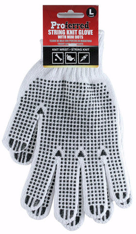 Knit Glove with PVC Mini Dots (3 pk)