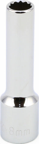 3/8" Drive Metric 12 Point Deep Sockets